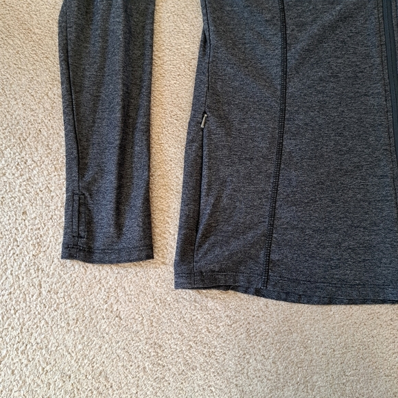Tuff Athletics Zip Front Active Jacket Grey  Medium Activewear Top Long Sleeved - Picture 13 of 15